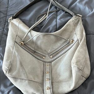 Botkier leather large Hobo Shoulder  Bag with Gold Accents